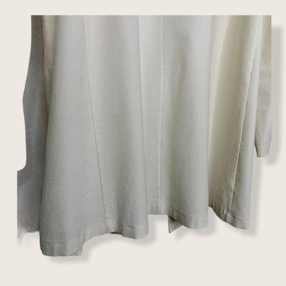 Eileen Fisher Open Front Nylon Blend Cardigan Blazer Small - Picture 6 of 15